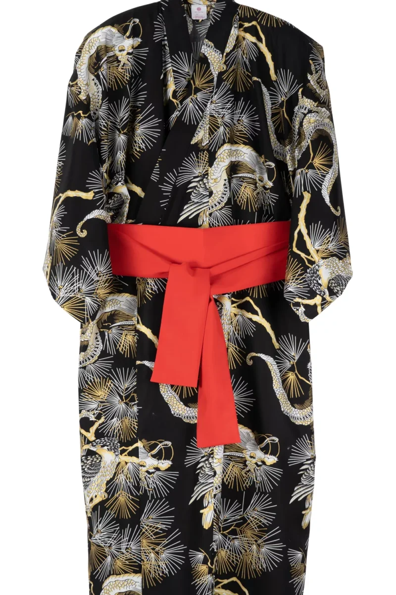 Black Dragon Men's Yukata 2XL-4XL