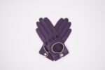 Southcombe Ladies Amethyst Leather Driving Gloves