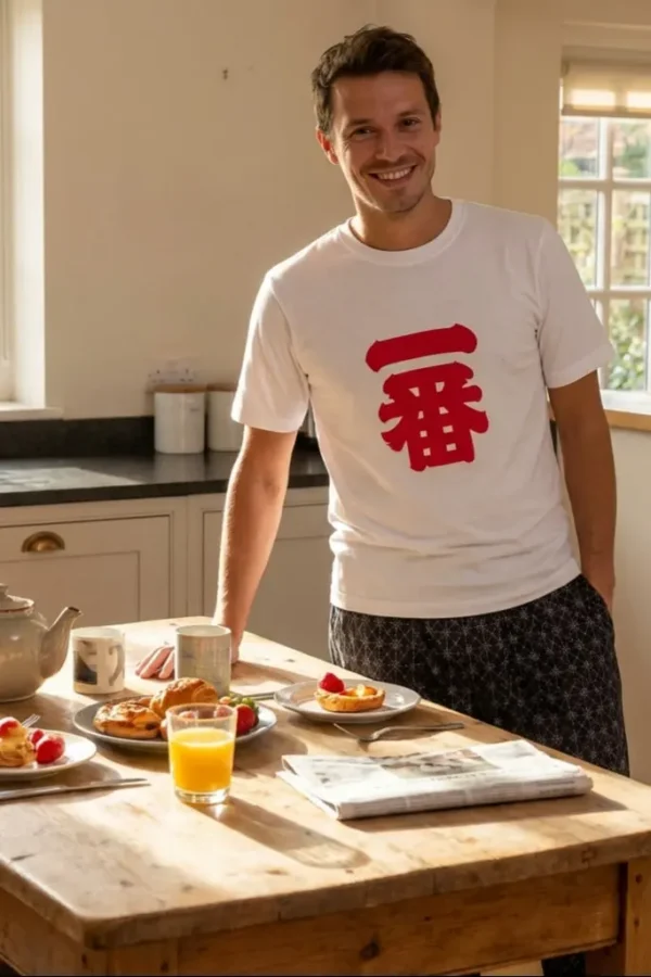 Lounge Pants in Black Argyle Print