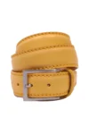 Tom Dick and Harry Calf Leather Belt - Yellow Ochre