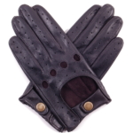 Black Leather Driving Gloves