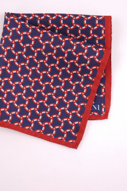 SIlk Pocket Square Navy