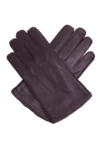 Dents Gants en cuir marron pour hommes - doublés en polaire - Taille XL