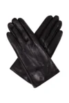 Dents Milton Gants en cuir noir pour hommes - non doublés - Taille 9".