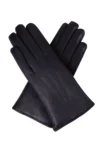 Dents Ripley - Gants en cuir doublés de fourrure pour femmes - Navy- Taille 7" Medium