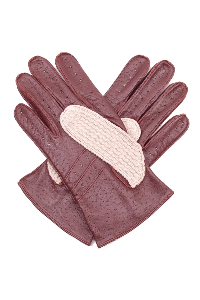 Gants de conduite Dents à dos en coton crocheté pour hommes