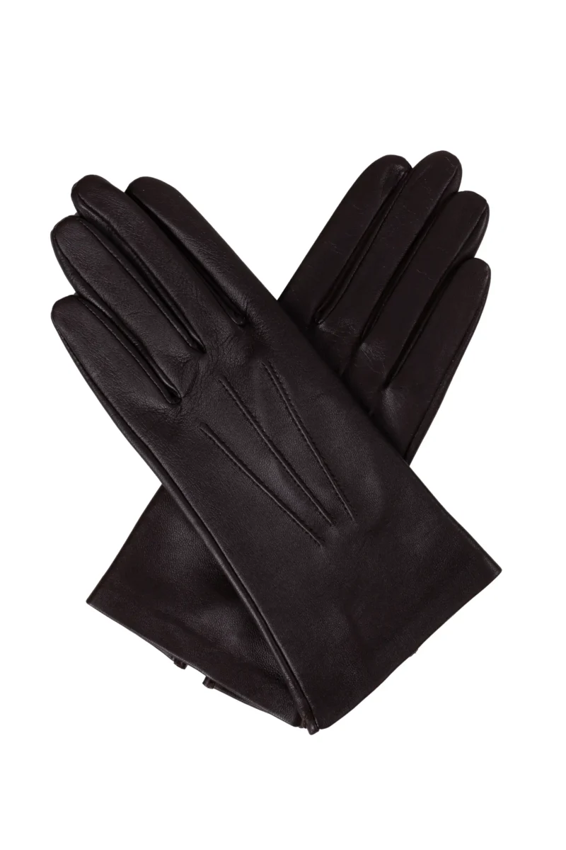 Dents Ladies Unlined Leather Gloves in Mocca Brown