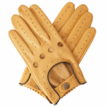 Mens Leather Driving Gloves - Cork