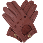 Men's Leather Driving Gloves - English Tan