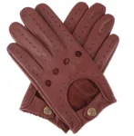 Men's Leather Driving Gloves - English Tan
