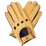 Touchscreen Driving Gloves - Cork & Black