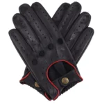 Touchscreen Driving Gloves - Black & Red