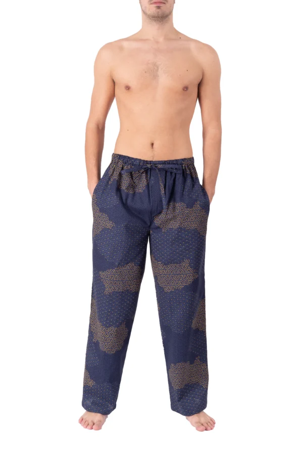 Navy Cloud Print Lounge Pants