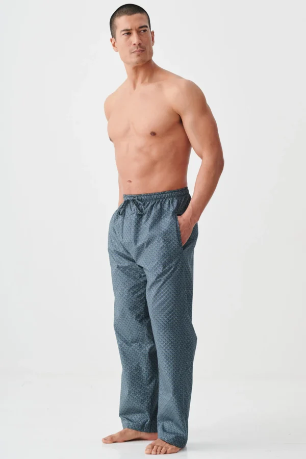 British Boxers Pyjama Bottoms - Geometric Moorland Print