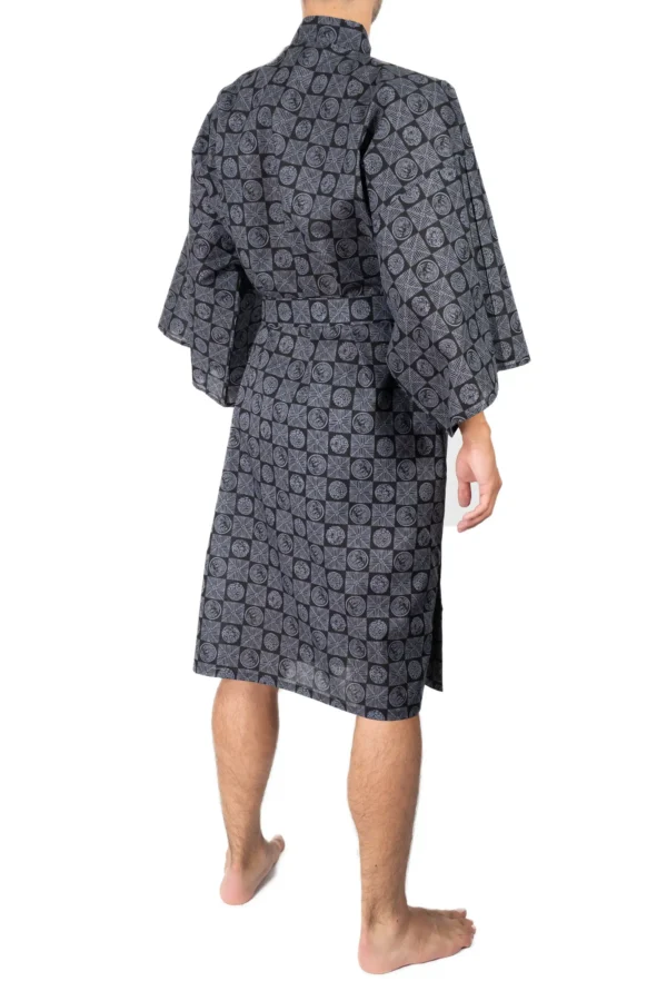 Men's Happi Coat Kimono - Sleeping Tiger - Back View
