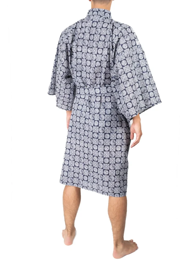 Men's Sleeping Tiger Happi Kimono - Back View