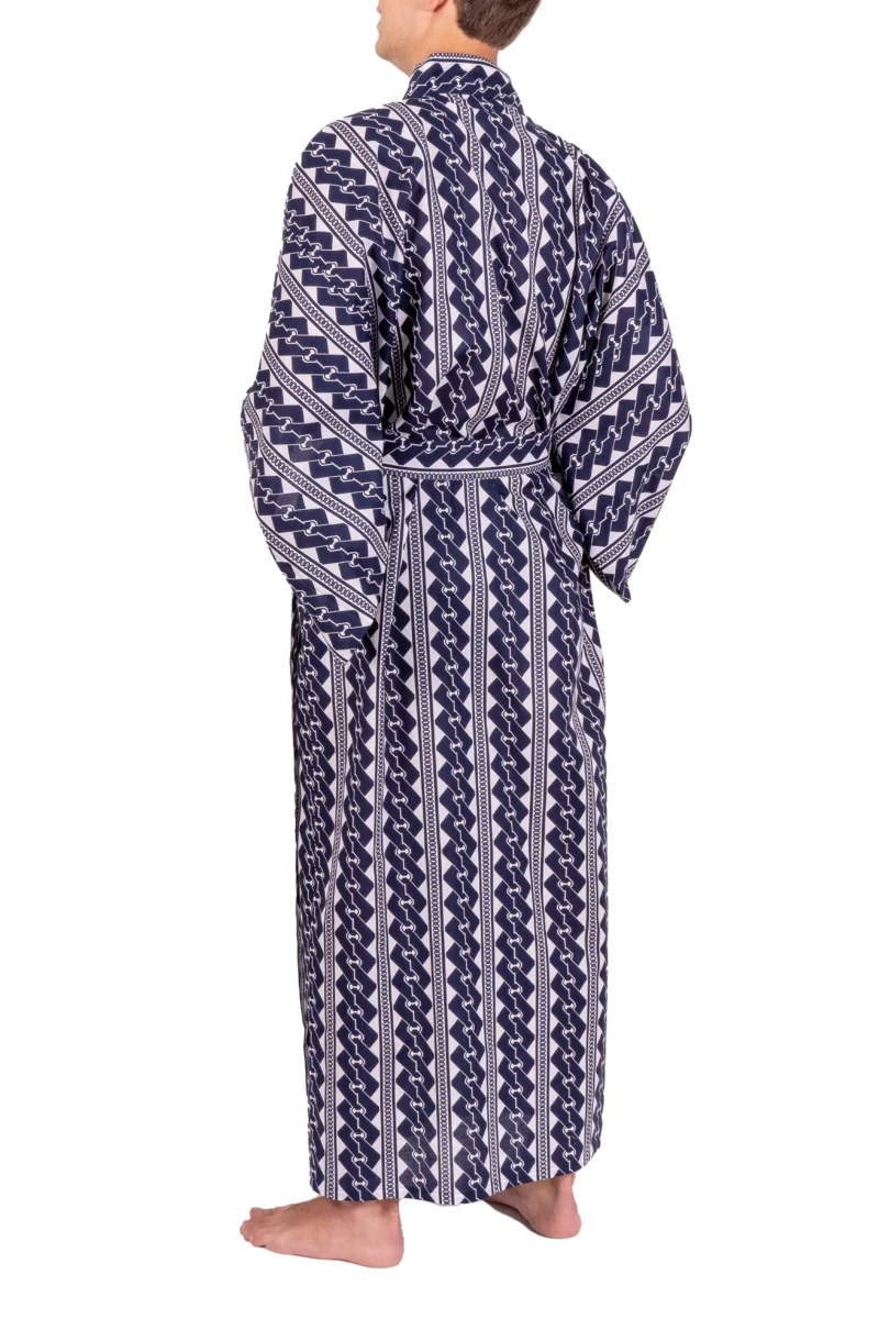 Navy Kette Herren Yukata Kimono