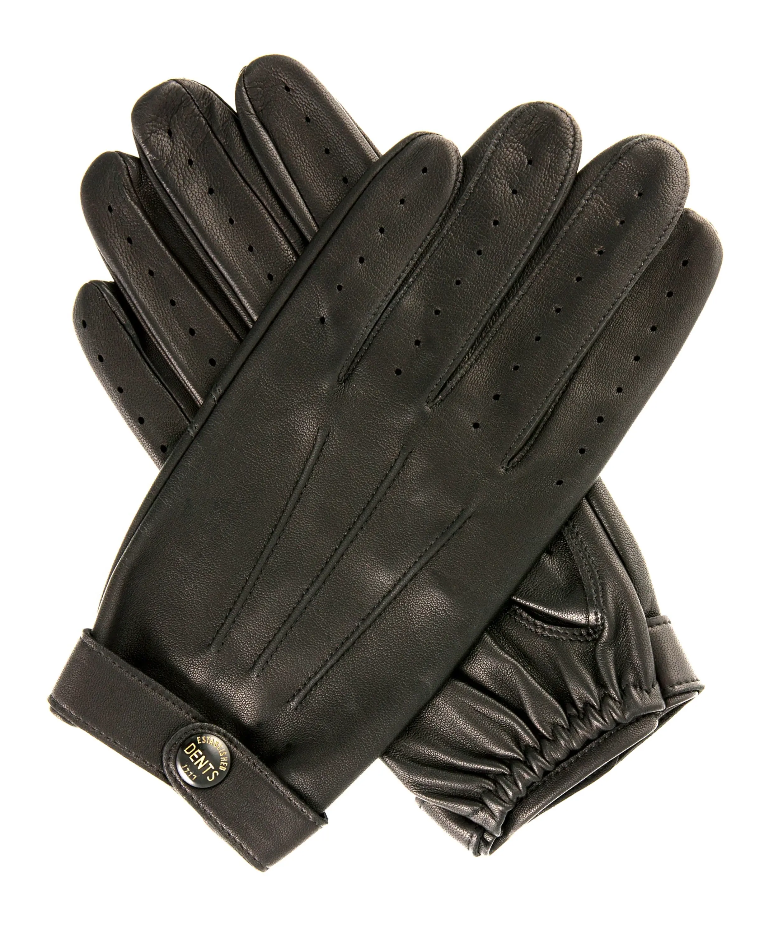 Men's Black Full Driving Gloves
