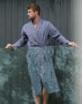 British Boxers Winchester Stripe Men's Dressing Gown