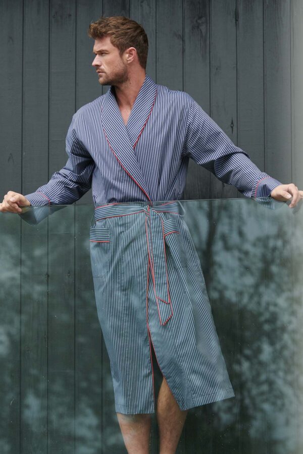 British Boxers Winchester Stripe Men's Dressing Gown