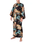 Black Dragon & Eagle Yukata Kimono