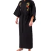 Black Flare Dragon Men's Yukata Kimono