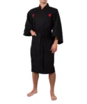Black Samurai Men's Happi Kimono