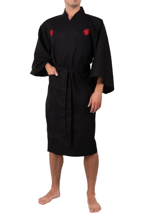 Black Samurai Men's Happi Kimono