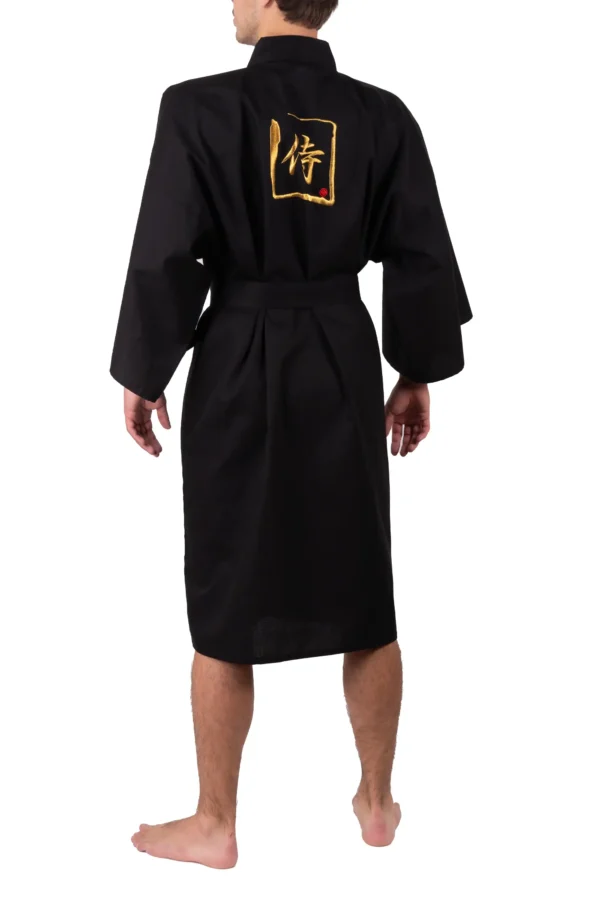 Black Samurai Men's Happi Kimono