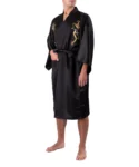 Noir Rising Dragon Happi Kimono Hommes