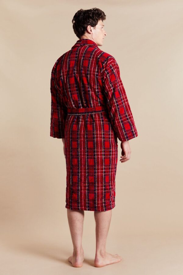 Bown of London Highland Red Check Men's Dressing Gown
