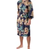 Navy & Gold Dragon & Eagle Men's Happi Kimono