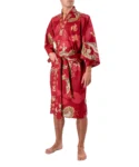 Roter Drache und Fuji Happi Kimono für Männer