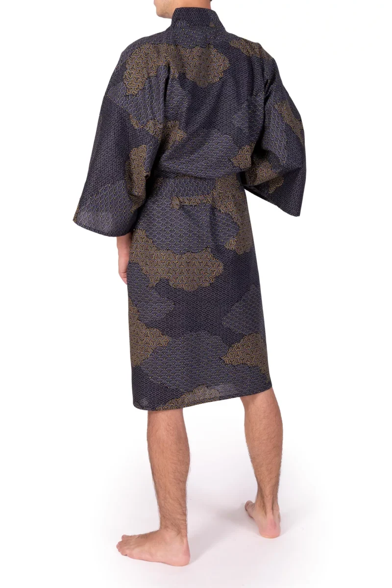 Black Cloud Men's Happi Kimono