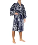 Navy Bamboo & Dragon Men's Happi Kimono