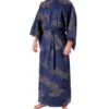 Navy Cloud Men's Yukata Kimono