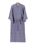 2XL-4XL Navy Fine Stripe Men's Yukata Kimono