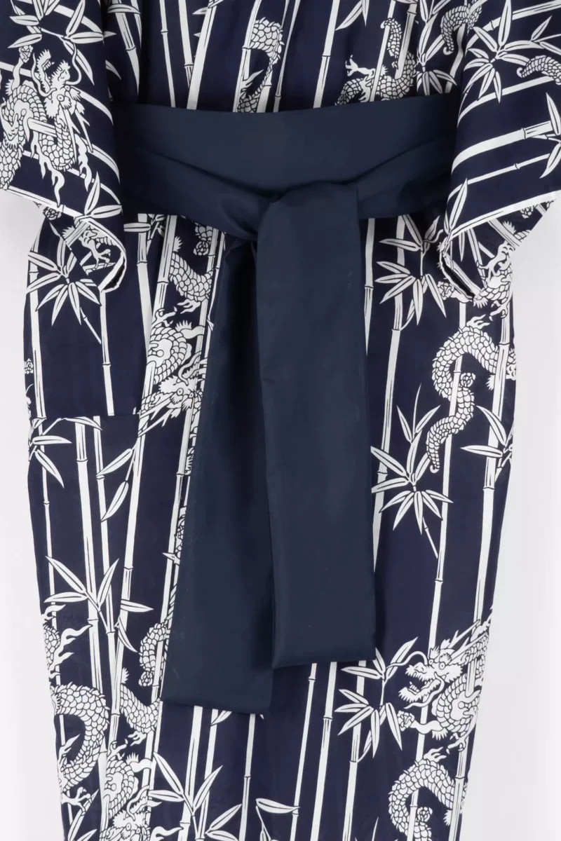 Ceinture kimono Obi marine