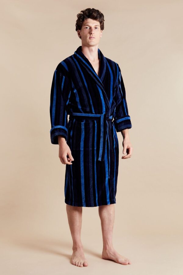 Bown of London Men's Dressing Gown - Salcombe Stripe