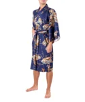 Navy Samurai Warrior Men's Happi Kimono