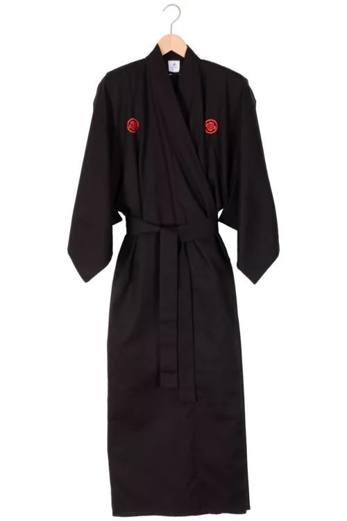 Schwarzer Samurai Herren Kimono