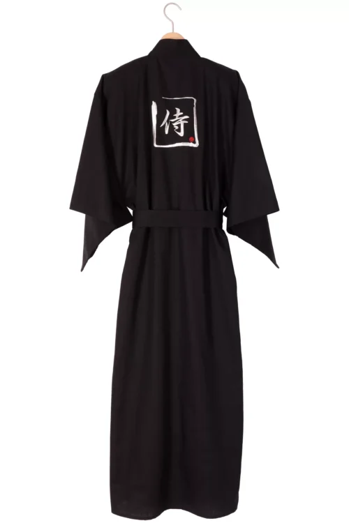 Black Samurai Men's Kimono