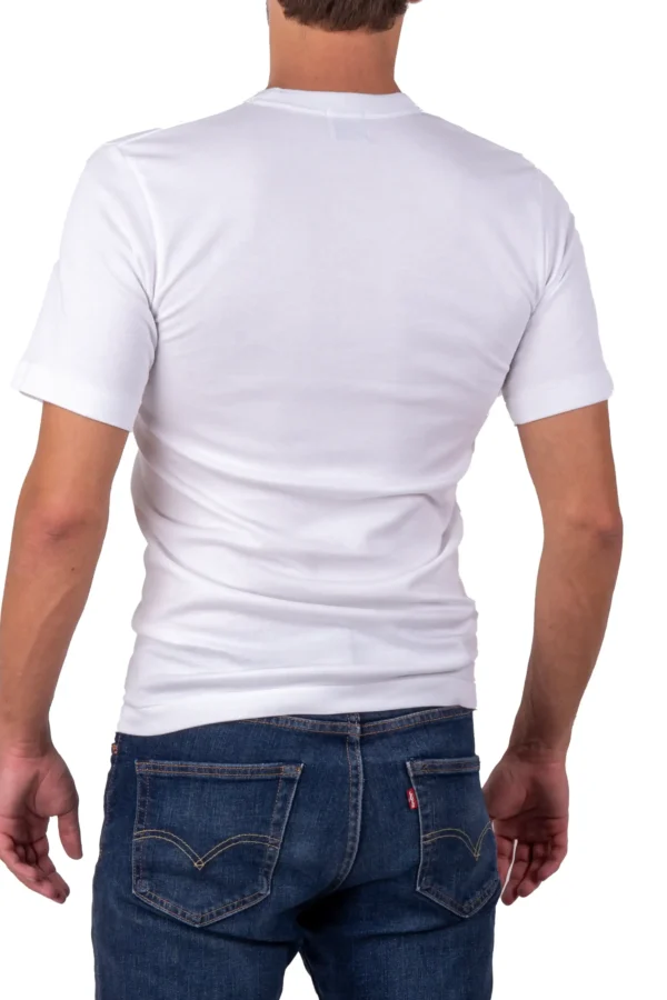 Unisex White T-Shirt with Red Fuji by Hokusai Print